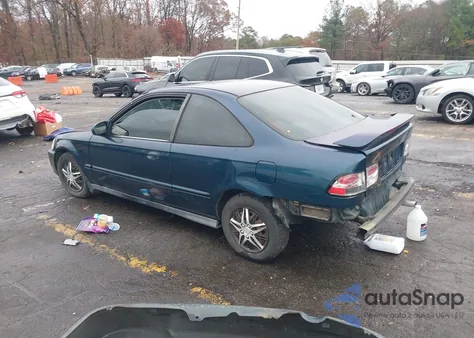 1998 Honda Civic Ex из США, поврежденный, VIN 1HGEJ8242WL045791